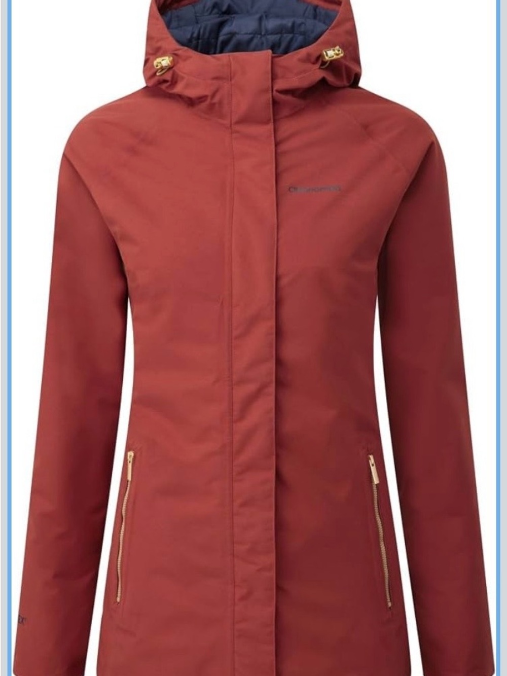 Craghoppers Agetha Red Hooded Jacket with Zip Pockets- GOR-TEX Size M